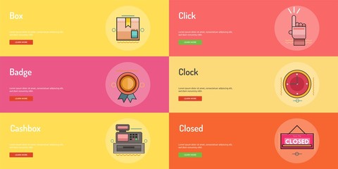 Fototapeta premium E-Commerce Conceptual Banner Design