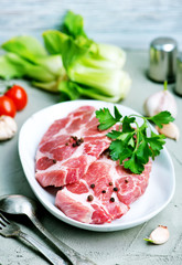 raw meat