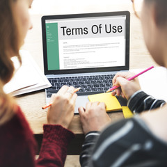 Terms of Use Conditions Rule Policy Regulation Concept