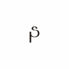 P S Letter Logo Vector