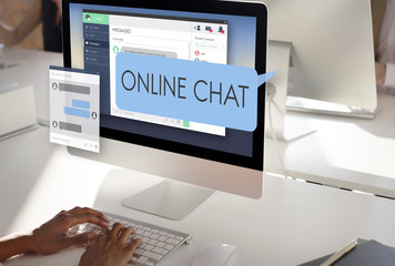 Online Internet Media Network Sharing Social Concept
