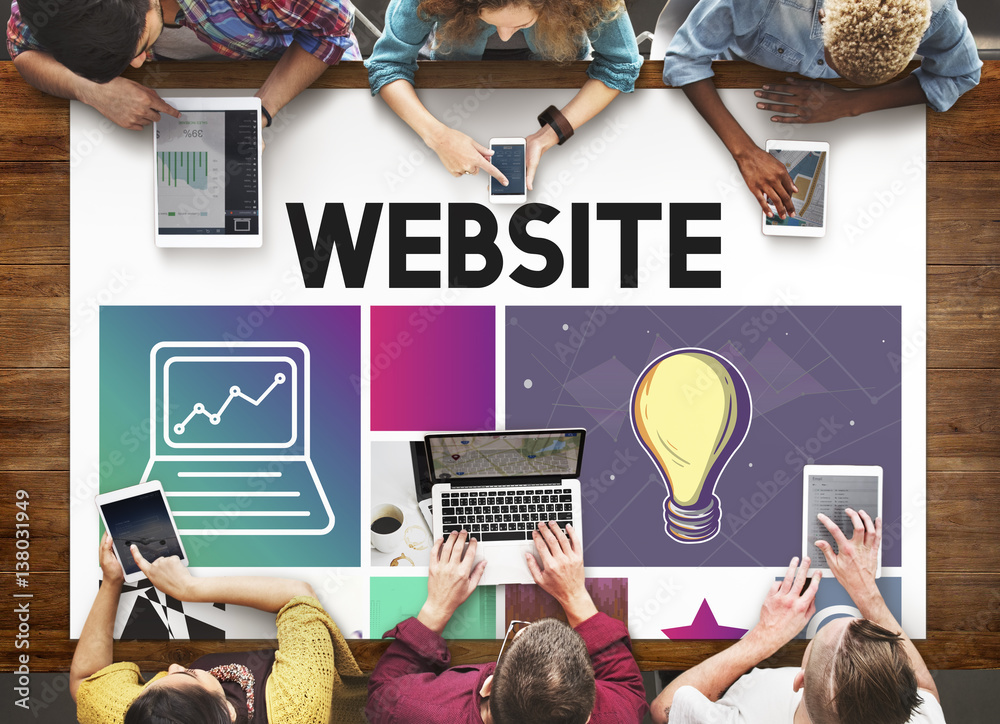Poster website design ui software media www concept