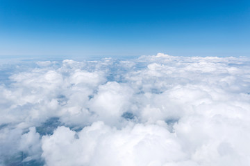 Skyscape viewed from airplane