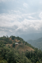 Fototapeta na wymiar Ricefields in the mountains of Vietnam
