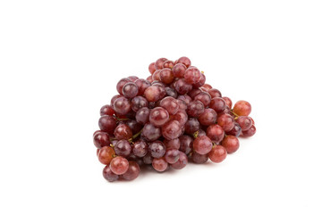 red grape isolated on white