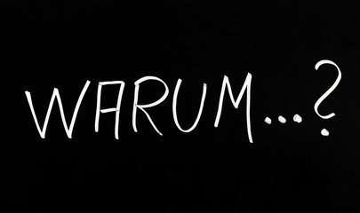 Obraz premium Die Frage warum