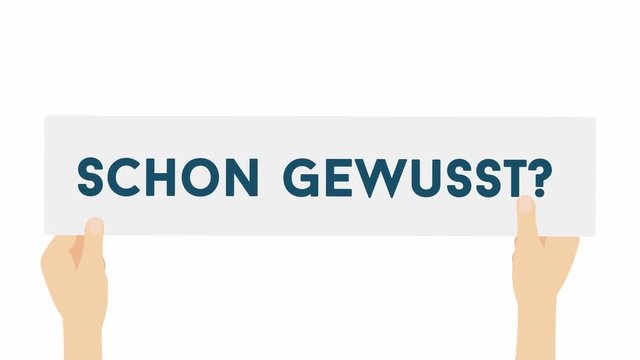 Schon gewusst? - 4K animation