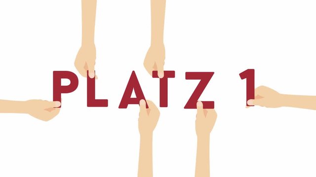 Platz 1 - Ranglisten Aufz&auml;hlung - 4K animation