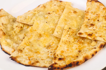 Naan with cheese and garlic