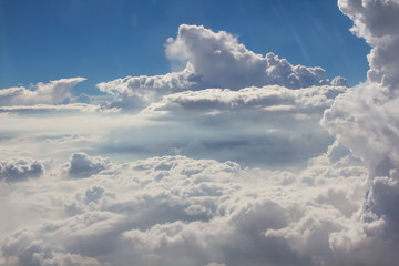 beautiful blue sky with clouds background.Sky clouds.Sky with clouds weather nature cloud blue