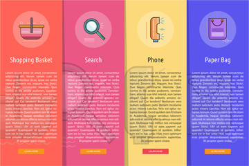 E-Commerce Vertical Banner Concept