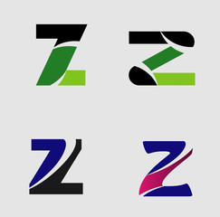 Letter z logo icon design template elements
