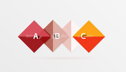 Square geometric abstract background