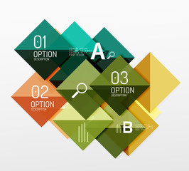 Modern square composition, abstract banner