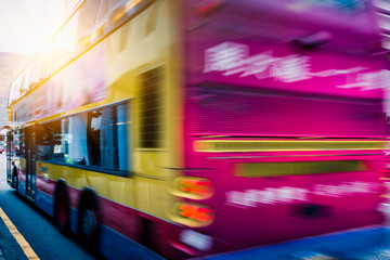 urban traffic with cityscape in city of China.