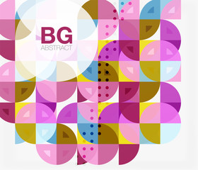 Vector modern elegant circle banner