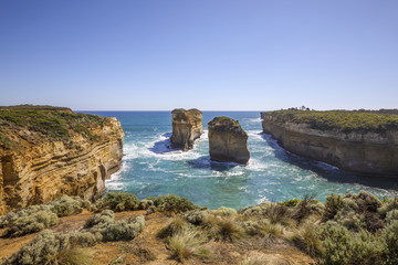 Loch Ard Gorge - Tom and Eva (formerly the Island Archway before its collapse) is part of Port...