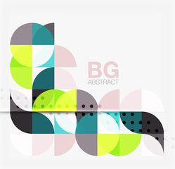 Modern geometric circle abstract background