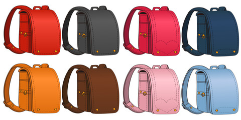 ランドセルのカラーバリエーション Color variation of the school bag