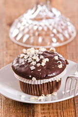 Chocolate muffin. 