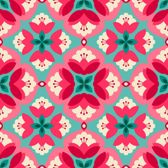 seamless floral vintage pattern
