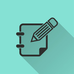 Notepad vector icon