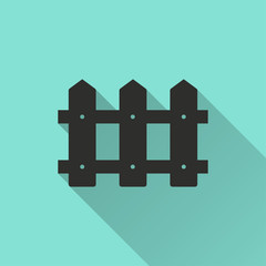 Fence vector icon