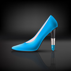 womens shoe with lipstick heel