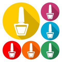Vector nail polish icon - Illustration