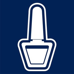 Vector nail polish icon - Illustration