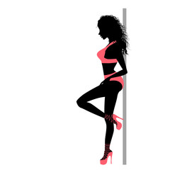 Pole dancer girl
