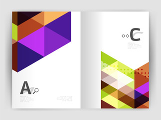 Fototapeta premium Modern business brochure or leaflet print cover template