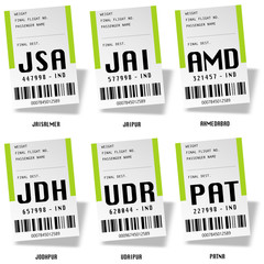 Fototapeta premium Airport tag bags - India (Rajasthan)