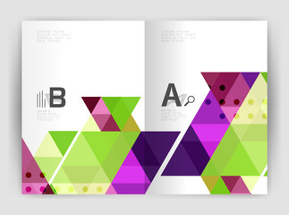 Modern business brochure or leaflet print cover template