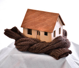 House wrapped in a scarf