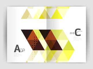 Vector triangle print template