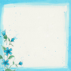 Colorful watercolor frame  - 138053327