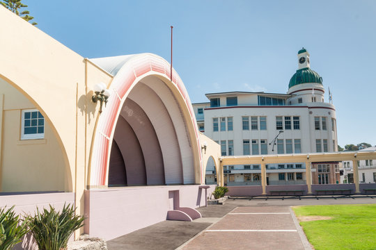 The art deco Dome and Soundshell in Napier Hawkes Bay New Zealand