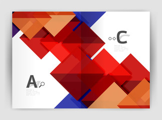 Print template modern elegant background triangle annual report