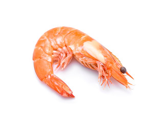 shrimps isolated on a white background
