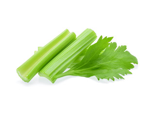 Celery isolated on white background