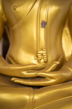 Golden buddah imaage body part, Thai style budda image 