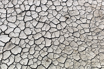 Cracked soil