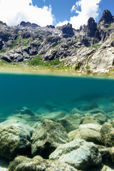 Fototapeta na wymiar Lac de Melu, Corsica, France