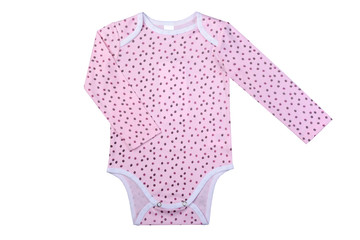 Obraz premium clothes for newborns on white background