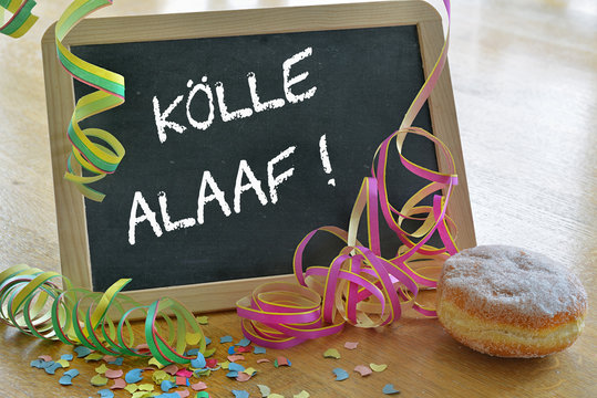 Tafel mit K&ouml;lle Alaaf
