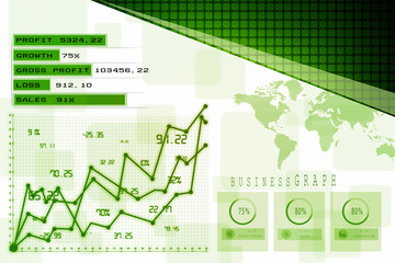 Stock market online business concept. business Graph 