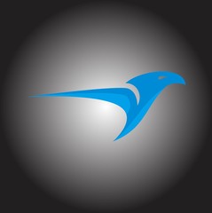 Flying Bird Logo abstract design vector template. Phoenix concept. Eagle Falcon Logotype silhouette. Business Financial success icon.