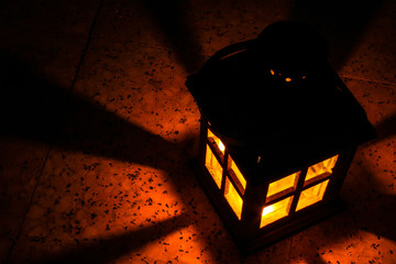wooden lantern