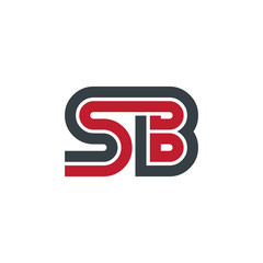 Initial Letter SB Linked Design Logo